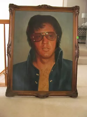 Elvis Presley Oil Painting With Autograph Card • $1250