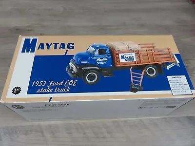 Stake Truck Diecast 1953 Maytag Ford COE First Gear New In Box Rare • $42.46
