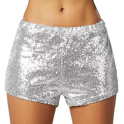 £19.99 • Buy Women Sequin Hotpants Sexy Mini Shorts Glitter Sparkle Clothes Party Dance Shiny