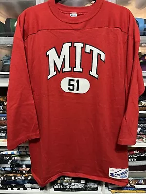 Vintage MIT Massachusetts Institute Of Technology T-Shirt Large Champion VTG 80s • $49.85