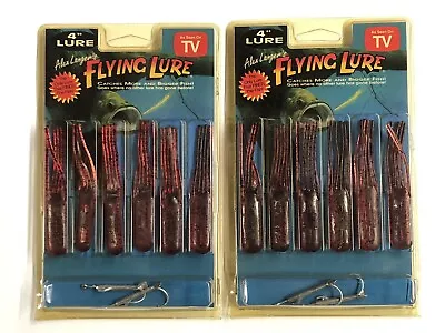 Vintage Alex Langer’s Flying Lures 4” Root Beer Two Packs Of (6) Lures • $18