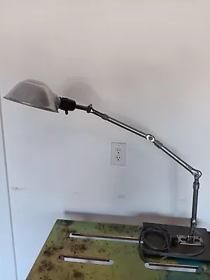 Vintage Industrial Ajusco Articulated Desk Lamp OC White Era Working • $220