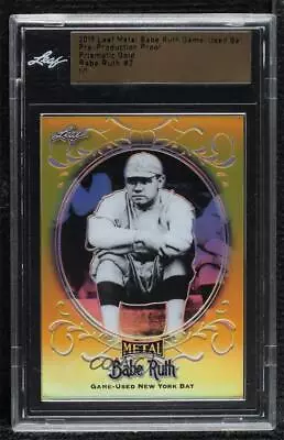 2019 Leaf Collection Pre-Production Proof Gold Prismatic 1/1 Babe Ruth #SB-2 HOF • $10.50