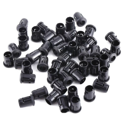 $5.99 • Buy 5mm LED 50Pcs Lamp Socket Diode Holder Nylon Black Clip Bezel Mount Useful
