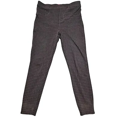 Spanx Jean-Ish Leggings Size Large Houndstooth Taupe Gray Ankle 20018R Womens  • $29