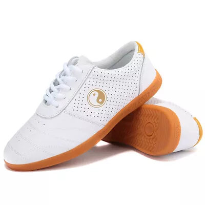 Leather Martial Arts Tai Chi Shoes Trainers Kung Fu Taichi Karate Shoes Sneakers • $49.99