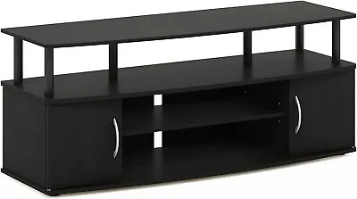 Furinno JAYA Large Entertainment Stand For TV Up To 55 Inch Blackwood • $65.50