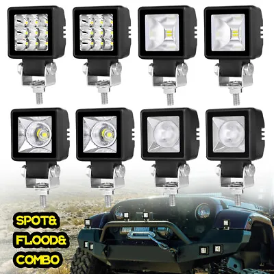 Newest Mini LED Cube Light Pod Spot Flood Driving Fog DRL White&Amber For Jeep • $26.99