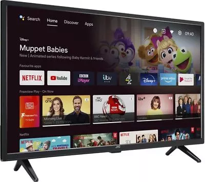 £129.97 • Buy Jvc Lt-32ca120 32  Smart Hd Ready Hdr Led Wifi Android Tv Google Assistant