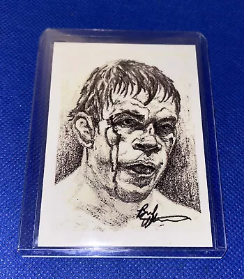 UFC Forrest Griffin ACEO Artist Bradu Card Mma Sketch Drawing Rare In Top Loader • $5.09