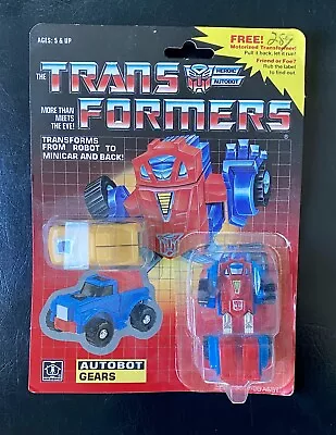 Vintage 1985 Transformers G1 Autobot Gears Motorized Robot Minicar *NIP* (*READ) • $349.99