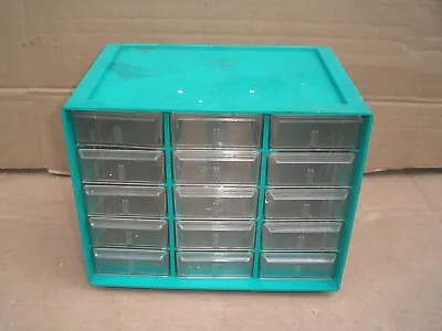 Vintage Akro Mils 15 Drawer Small Parts Storage Cabinet • $30