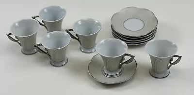 Vintage T. Bavaria German Design Nouveau Demitasse Cups & Saucers • $29.99