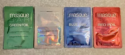4 Pack Masque BAR Peel Off Masks Green Red Blue Holographic Foil • $9.99