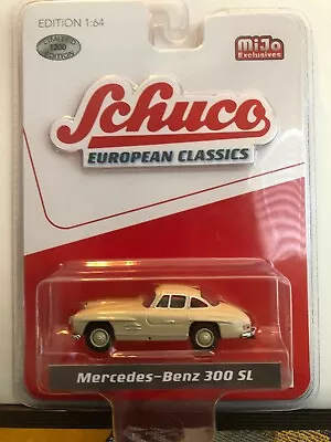 1/64 Schuco European Classics Mercedes Benz 300 Sl Gullwing Coupe Cream 1/1100  • $18