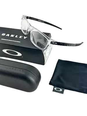 Oakley NEW Currency Polished Clear Frames Black Icon 54-17-133 Eyeglasses OX8026 • $94.99