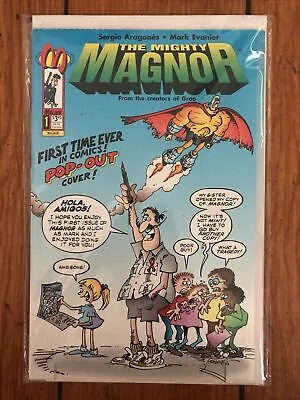 The Mighty Magnor #1 Malibu 1993 Sergio Aragones (GROO MAD) Pop-Out Cover - VF • $2.49