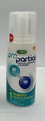 POLIDENT Pro Partial Denture Cleanser Foam 4.2 FL Oz. Exp 9/23 For Daily Use NEW • $8.88