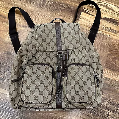 Gucci Canvas Monogram Vintage Backpack • $202.50