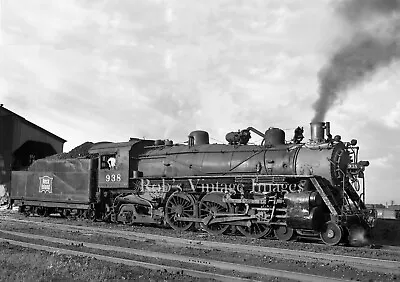 Rock Island Steam Locomotive Photo  938  4-6-2 Pacific Vintage Railroad Train • $8.49