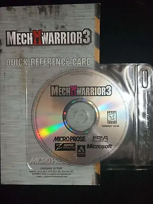 MechWarrior 3 (PC 1999) WIN95/98 CD-ROM MicroProse Game • $5.99