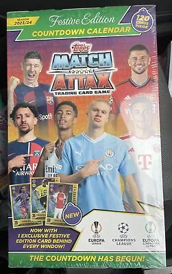 Topps Match Attax 23/24 Advent Calendar 120 Cards - NEW SEALED • £29.99