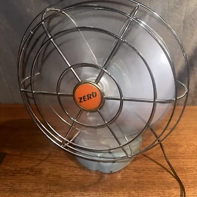 REAL! Vintage Green Blue ZERO Model 1265R  Oscillating Fan NICE Working Great • $89.99