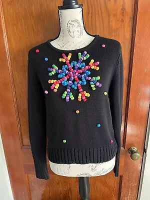 Michael Simon Colorful Snowflake Sweater (M) • $145