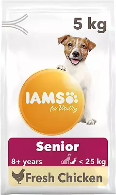 IAMS Complete Dry Dog Food For Senior 7+ Small And Medium Breeds With Chicken 5  • £20.97