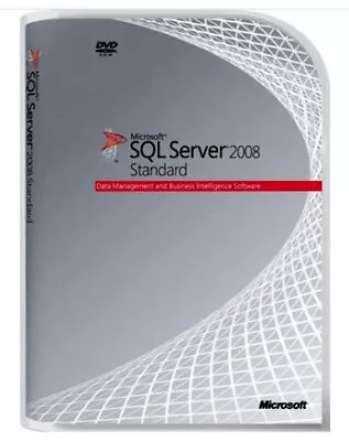 Microsoft SQL Server 2008 Standard Full Version W/ Key & 10 CAL License = NEW = • $149.98