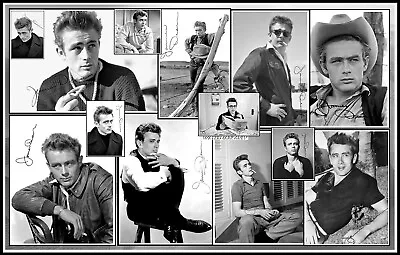 James Dean Signed Collage Cotton Canvas Image. Limited Edition (JD-4) • £10.99