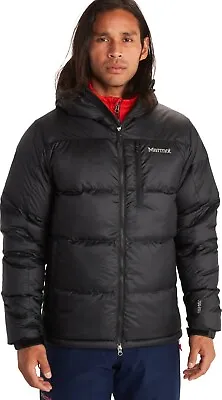 Marmot Men’s Guides Down Hoody Jacket Black Size Medium • $125