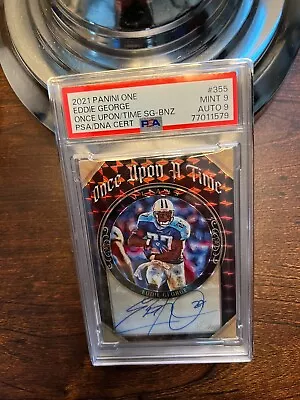 2021 Panini One - Once Upon A Time Signatures Bronze #355 Eddie George 3/10 (AU) • $60