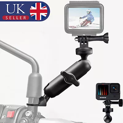 Motorcycle Rearview Mirror Camera MountsMotorbike Action Camera Bracket Holder • £11.92