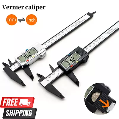 6'' 150mm LCD Digital Vernier Caliper Micrometer Measure Tool Gauge Ruler UK • £5.19