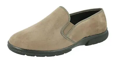 DB Shoes Men's 6V Fit Slip-On Classic Shoes In Taupe Sizes 6 To 12 • £69.95