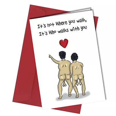 #58 Funny Birthday Rude Valentine Card Husband Anniversary Greetings Card • £2.99