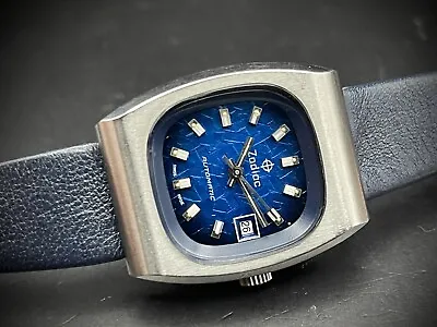 Vintage Watch Zodiac Blue Crystal Dial NOS Automatic 25mm Ladies Watch Swiss  • £199.99