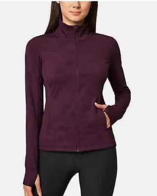 Mondetta Women's Full-Zip Jacquard Active Jacket Potent Purple Size M • $24.95