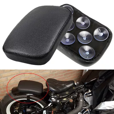 8 Suction Cups Rear Passenger Pillion Pad Seat For Harley Chopper Bobbor Custom • $16.87