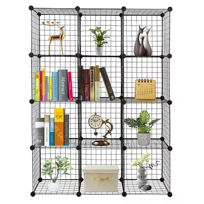 12-Cube Organizer Cube Storage Storage Shelves Wire Cube Storage Origami Shelves • $52.85