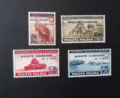 Poland - 1944 Monte Cassino Set - Mint Mh • $3.98