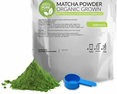 250g (8.8oz) 100% Pure Matcha Green Tea Powder Organically Grown Japanese NonGMO • $14.95