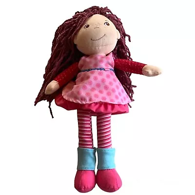 Haba Clara Doll 14 Inches Pink Dress Leg Warmers Germany Plush Yarn Hair • $24.95