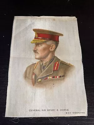 £5 • Buy Silk BDV Cigarettes Cigarette Card Postcard Size  Gen Sir Henry S Horne 1914 WW