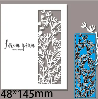 Leaves Branches Frame Metal Cutting Dies Stencil Scrapbooking Embossing Craft • £3.69