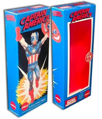 Mego CAPTAIN AMERICA TV BOX For 8  Action Figure  (BOX ONLY!) • $13