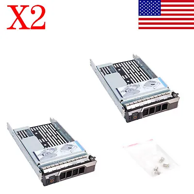 2PCS 3.5  HYBRID TRAY CADDY With 2.5  Adapter For Dell PowerEdge T320 T420 T620 • $26.74