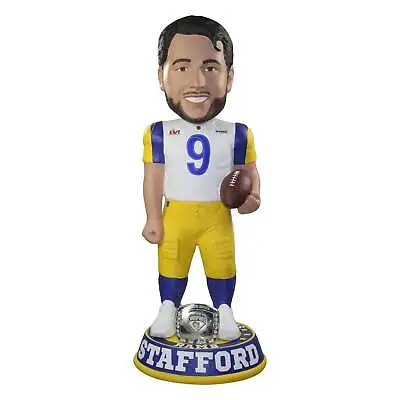 Matthew Stafford Los Angeles Rams Super Bowl LVI Champions 3 Foot Bobblehead NFL • $1729.99