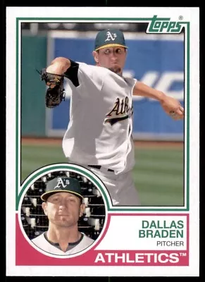 2021 '83 Archives Base #167 Dallas Braden - Oakland Athletics • $0.99